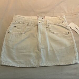 BDG Cream Mini Skirt
